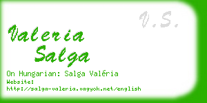 valeria salga business card