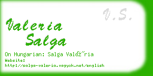 valeria salga business card
